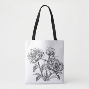 Bolsa Tote Desenho de tinta à base de amendoim