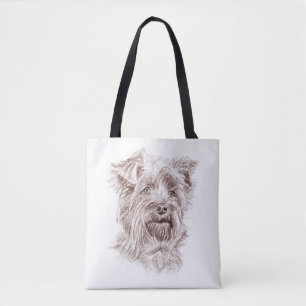 Bolsa Tote Desenho de Yorkshire Terrier
