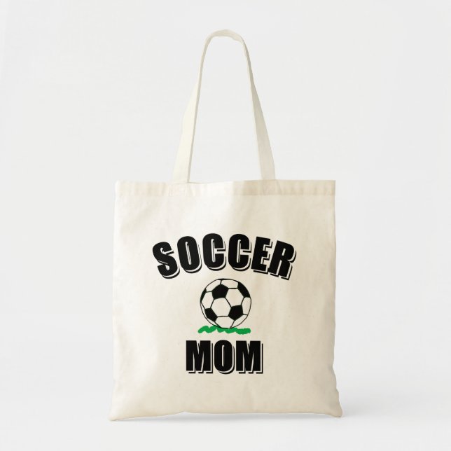 Bolsa Tote Desenho E Texto Da Mãe Do Futebol (Frente)
