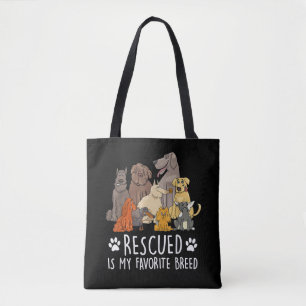Bolsa Tote Desenho engraçado de cachorro para homens e mulher