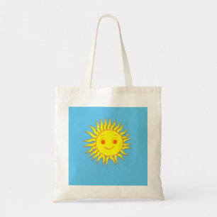 Bolsa Tote Desenho feliz de face solar