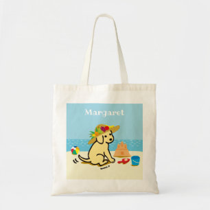 Bolsa Tote Desenhos animados amarelos do chapéu de palha do