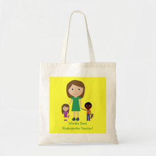 Bolsa Tote Desenhos animados bonitos do professor de jardim