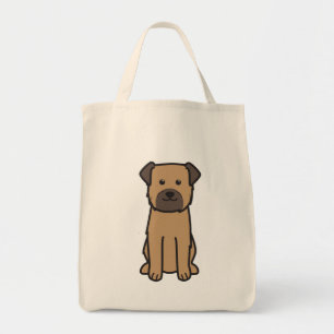Bolsa Tote Desenhos animados do cão de Terrier de beira