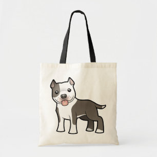 Bolsa Tote Desenhos animados Pitbull/Staffordshire Terrier