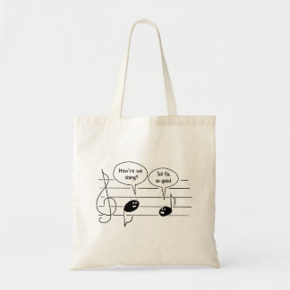 Bolsa Tote Desenhos animados tão bons da música do solenóide