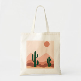 Bolsa Tote Desert cactus boho art