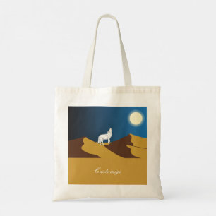 Bolsa Tote Desert Coyote Howling Full Moon Thunder_Cove