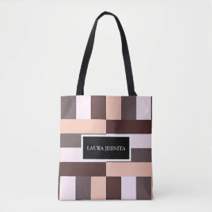 Bolsa Tote Desert Mocha Geométrico