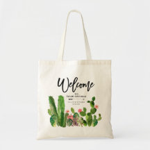 Desert Succulent Cactus Wedding Bag