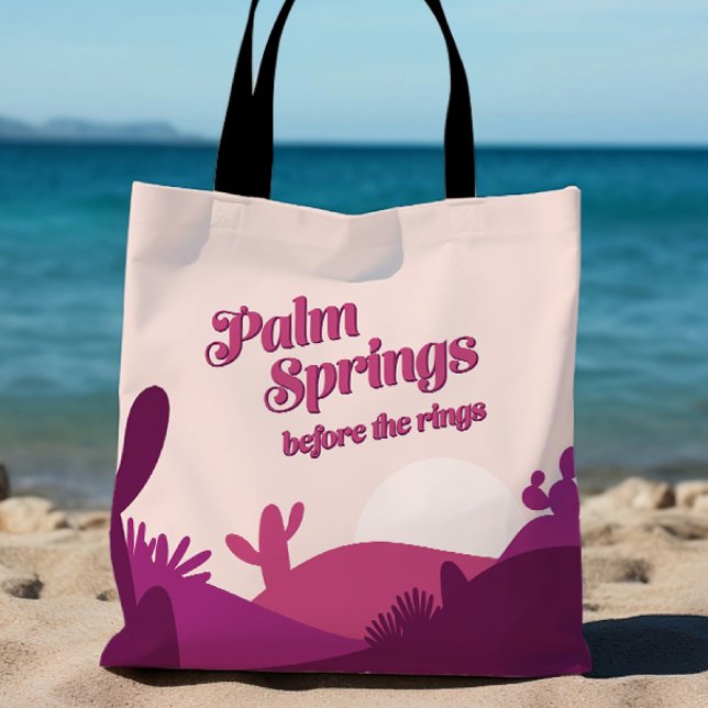 Bolsa Tote Desert Sunset Palm Primaveras Bachelorette Weekend (Criador carregado)