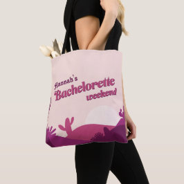 Bolsa Tote Desert Sunset Pinks Bachelorette Toekend Bag