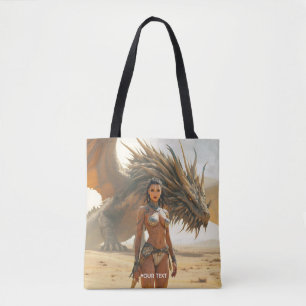 Bolsa Tote Deserto de Dragão Menina Fantasy