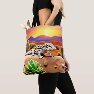 Bolsa Tote Deserto De Gecko Em Destino