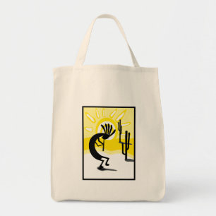 Bolsa Tote Deserto De Kokopelli Dois Cactus Tote Bag