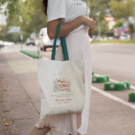 Bolsa Tote Deserto de Modern Boho | Saco de Tote de Favor de