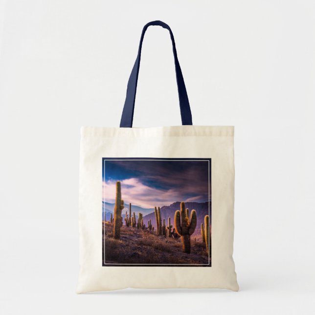 Bolsa Tote Desertos | Paisagem Cactus Argentina (Frente)