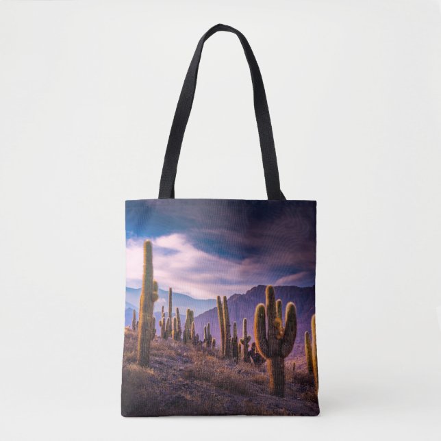 Bolsa Tote Desertos | Paisagem Cactus Argentina (Frente)