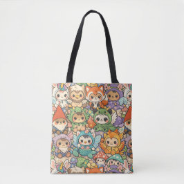 Bolsa Tote Desfile de Amigos Mitológicos | Magia Pastel Cute
