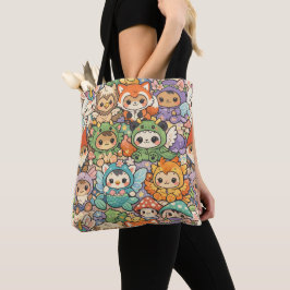 Bolsa Tote Desfile de Amigos Mitológicos | Magia Pastel Cute