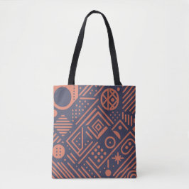 Bolsa Tote Design abstrato com formas geométricas