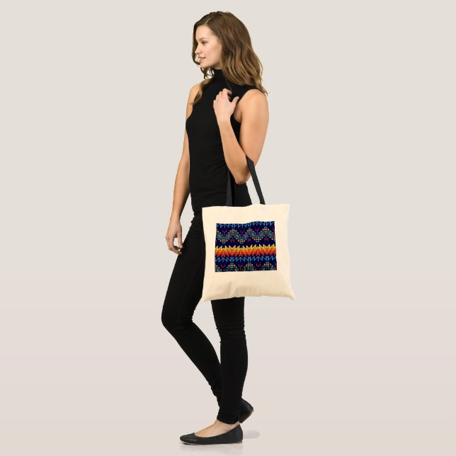 Bolsa Tote Design abstrato de design tribal (Frente (modelo))
