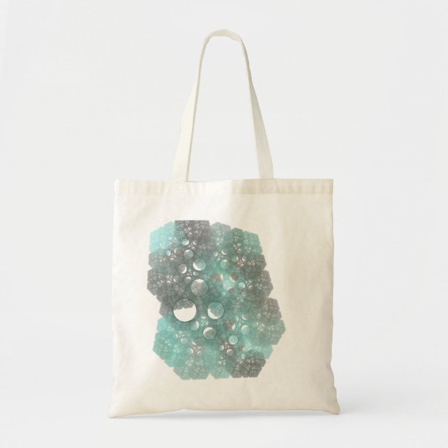 Bolsa Tote Design abstrato do Fractal de BlueFall (Frente)