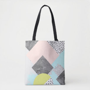 Bolsa Tote Design abstrato geométrico de Scandi