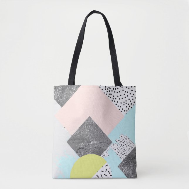 Bolsa Tote Design abstrato geométrico de Scandi (Frente)