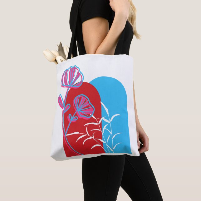 BOLSA TOTE DESIGN ARQUEADO MINIMALISTA MODERNO (Close Up)