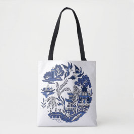 Bolsa Tote Design Clássico Azul Selvagem