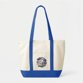Bolsa Tote Design Clássico Azul Selvagem