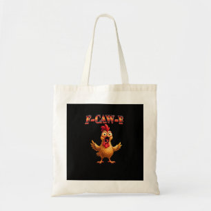 Bolsa Tote Design Clássico Estético de Frango Divertido F Caw