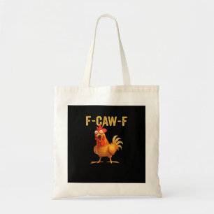 Bolsa Tote Design Criativo Casual Galinha F Caw F Engraçado