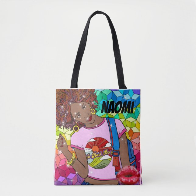 Bolsa Tote Design da arte de Naomi (Frente)