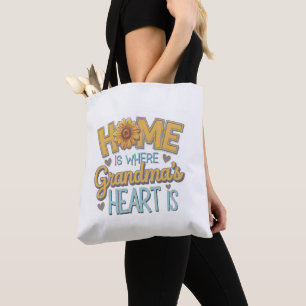 Bolsa Tote Design da Casa do Coração de Girassol do Amor da V