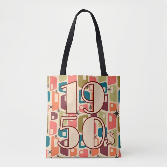 Bolsa Tote design da Década de 1950 (Frente)