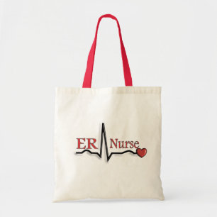 Bolsa Tote Design da enfermeira QRS do ER