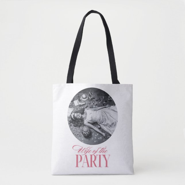 Bolsa Tote Design da Esposa da Festa | Festa de Noiva (Frente)