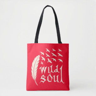 Bolsa Tote Design da Natureza da Pássaro de Peste Selvagem de