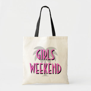 Bolsa Tote Design da palmeira do rosa quente da sacola do