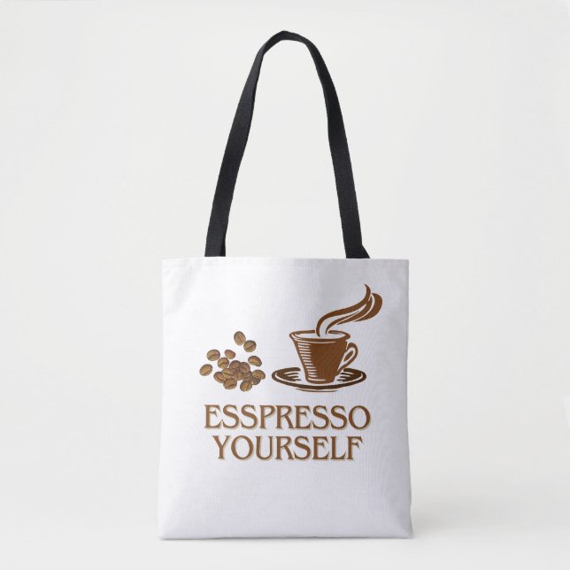 Bolsa Tote Design da Taça Espresso Yourself (Frente)