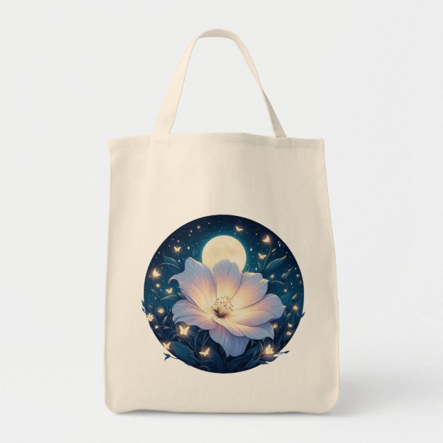 Bolsa Tote Design da ventoinha da lua (Frente)