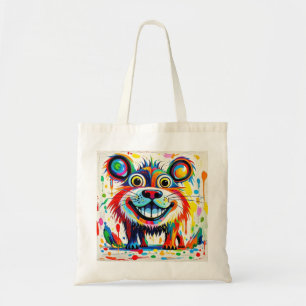 Bolsa Tote Design de abstrato de arte colorida
