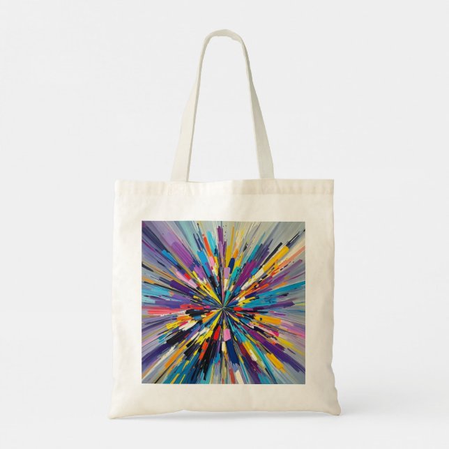Bolsa Tote Design de abstrato de arte expressa poster (Verso)