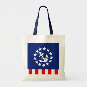 Bolsa Tote Design de Bandeira do Yacht Americano Náutico