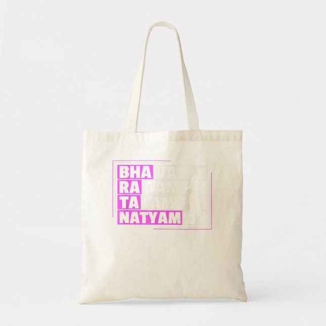 Bolsa Tote Design de Bharatanatyam para um bailarino Bharatan (Frente)