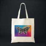 Bolsa Tote Design de borboleta com cores sunset<br><div class="desc">Butterfy com as cores Sunset é projetado e ilustrado pelo ® Edward Eksi</div>
