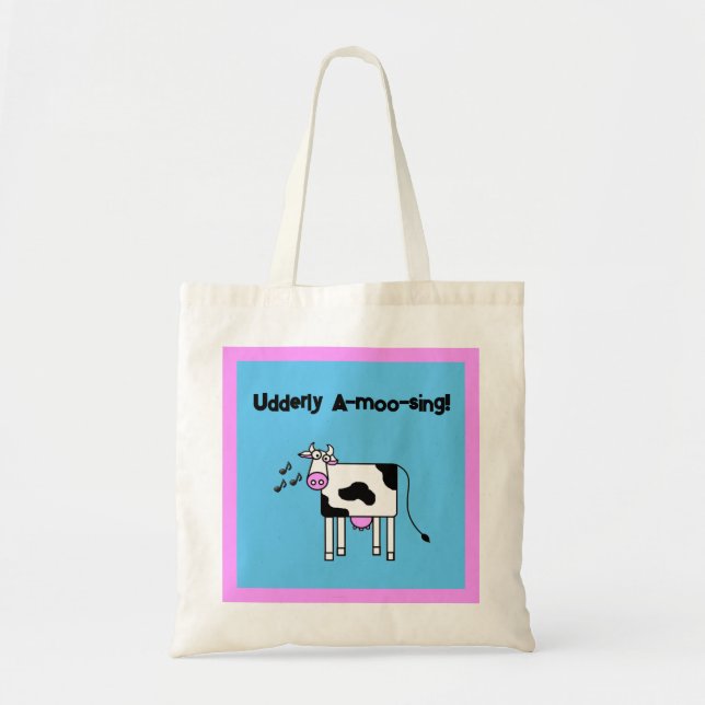 Bolsa Tote Design de Cartoon de Canções Canais de A-moo (Frente)