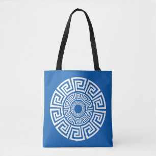 Bolsa Tote Design de chave grega